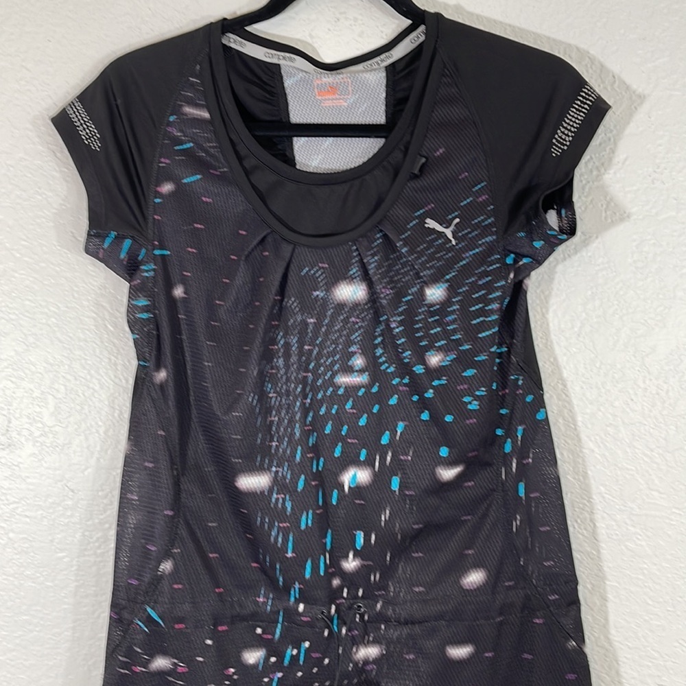 PUMA Complete Sport Lifestyle Athletic Running Dress Reflective Short Sleeve M - Picture 2 of 9